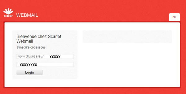 Scarlet webmail portail