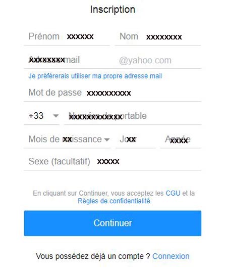 Yahoo mail ouverture session