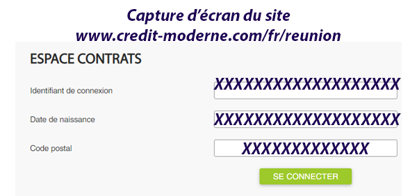 Espace contrats credit-moderne.com login