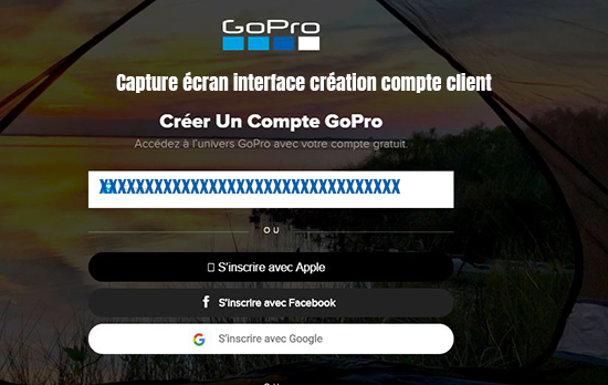 creation compte gopro