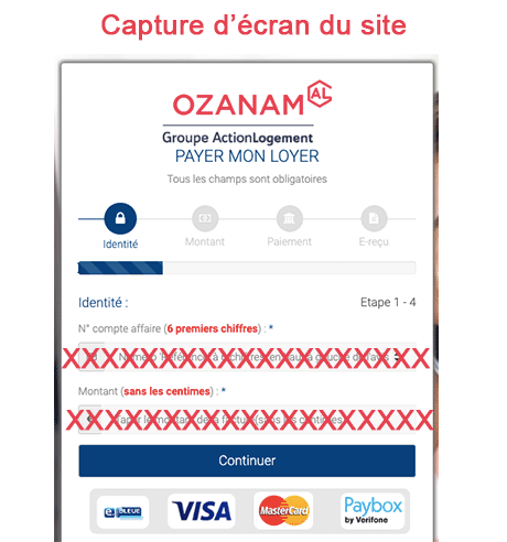 Régler loyer en ligne Ozanam