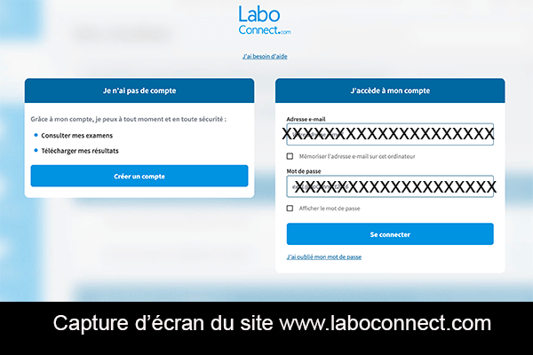 laboconnect.com créer un compte