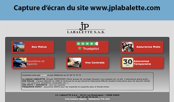 Portail web Labalette Assurance 